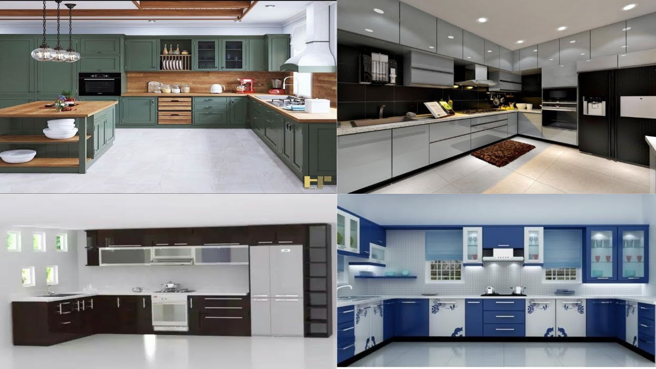 Modular Kitchen Design Ideas 2023 || Open Kitchen Cabinet Colors ...
