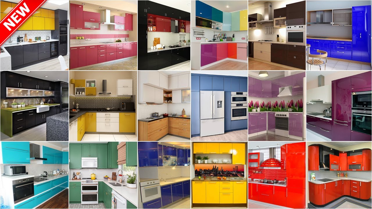 100+ Top Modular Kitchen Cabinet Colour Combination Design Ideas 2024 ...