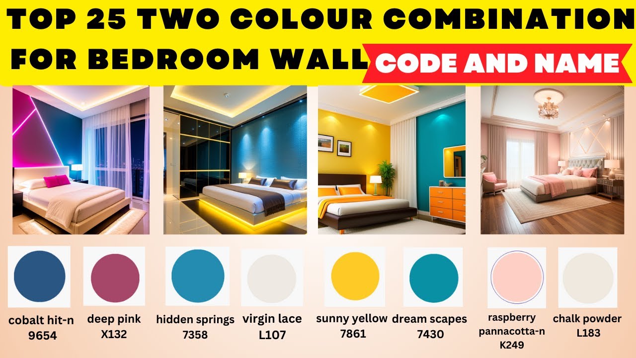 2024 New Two Colour Combination For bedroom colour design 2024 | Asian ...